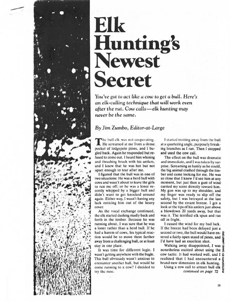 Elk Hunting’s Newest Secret — source preview