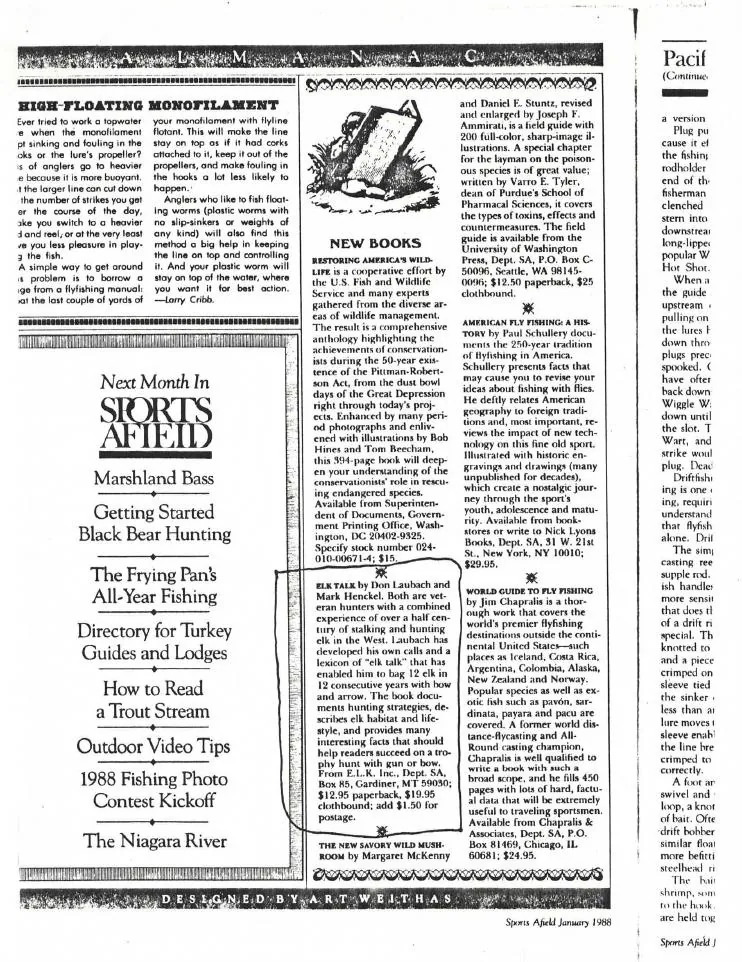 ELK TALK Enters the Books Record — source preview
