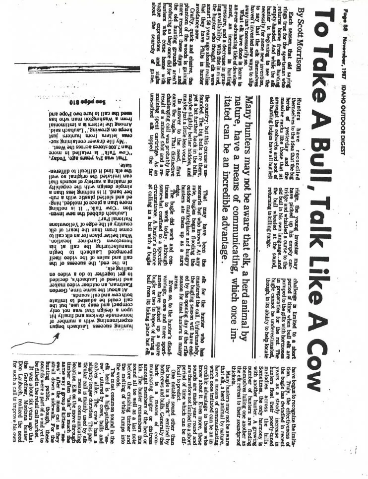 To Take a Bull, Talk Like a Cow — source preview
